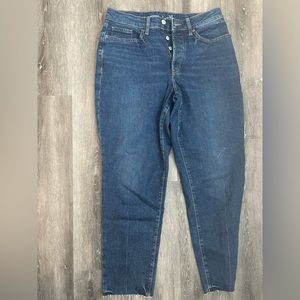 Button fly Old Navy size 10 curvy straight jeans